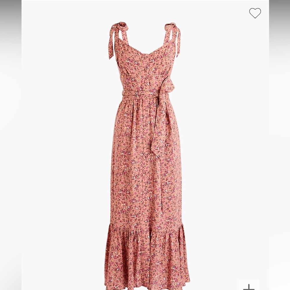 J. Crew Button-front midi dress with ruffle hem